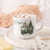 Kubki dla dzieci - Nietłukący KUBEK Ze Świątecznym Motywem i Imieniem Dziecka - miniaturka - grafika 1