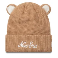 Czapki dla dzieci - Czapka New Era Teddy Bear Ears Cuff Knit Beanie 60580794 Brązowy - miniaturka - grafika 1