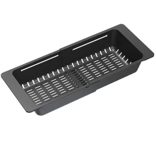 Quadron Wkładka ociekowa regulowana 32-46 cm x 18,5 cm do zlewozmywaka w kolorze czarnym - Akcesoria do armatury i ceramiki - miniaturka - grafika 1