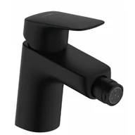 Baterie bidetowe - HANSGROHE 71204670 Logis Jednouchwytowa bateria bidetowa 70 z kompletem odpływowym Czarny Matowy - miniaturka - grafika 1
