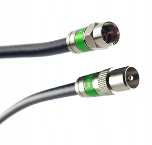 Gotowy kabel DVB-T złącze F - Wtyk TV kompresyjne | 50m - Kable - miniaturka - grafika 1