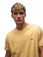 Koszulki męskie - T-SHIRT BAWEŁNIANY Koszulka Z Krótkim Rękawem Męska Beżowa Lucky Dice XXL - miniaturka - grafika 1