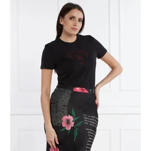 Desigual T-shirt Regular Fit - Koszulki i topy damskie - miniaturka - grafika 1
