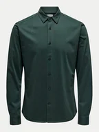 Koszule męskie - Only & Sons Koszula Robin 22031023 Zielony Slim Fit - miniaturka - grafika 1