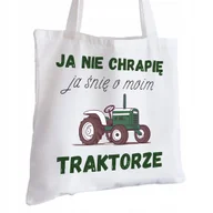 Torby i wózki na zakupy - Torba Bawełniana biała dla Rolnika Na Prezent ekologiczna Trwały Nadruk - miniaturka - grafika 1