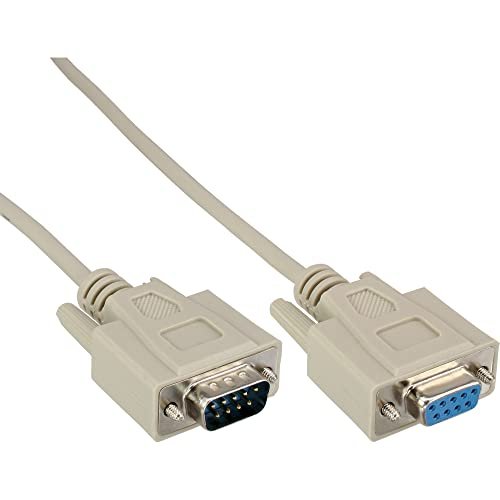 InLine Kabel Szeregowy molded DB9 męski żeński direct szary 3m 12233