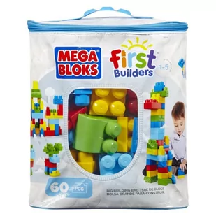Mega Bloks Klocki 60 el torba niebieska DCH55 - Klocki - miniaturka - grafika 3