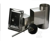 Kominy i akcesoria - Wyczystka z drzwiami i odskraplaczem 150 0,5mm do kotłów na pellet - miniaturka - grafika 1