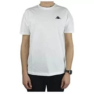 Koszulki męskie - Kappa Veer t-shirt męski biały Bright White X-L 707389 - grafika 1