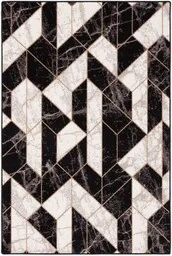 Dywan wełniany Agnella Basic Asarum czarny 160x240 cm 24h - Dom i wnętrze OUTLET - miniaturka - grafika 1