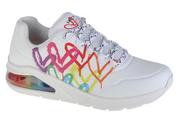 Sneakersy damskie - Buty Skechers x JGoldcrown Uno 2 Floating Love 155521WHT - białe - miniaturka - grafika 1