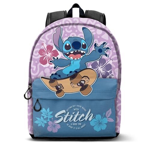 Disney Lilo and Stitch Skate-FAN HS plecak 2.2, liliowy, 31 x 44 cm, pojemność 24 l, Liliowy Lilo i Stitch, Jeden rozmiar, Plecak FAN HS 2.2