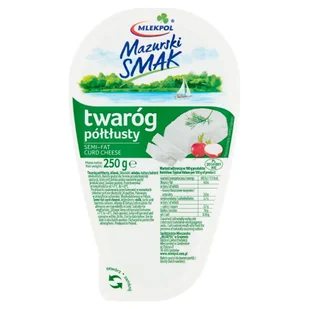 Twaróg Mazurski Smak Klinek Półtłusty 250G - Szybkie dania obiadowe - miniaturka - grafika 1