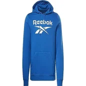 Bluzy męskie - Reebok Męska bluza z polaru z logo z długim rękawem - miniaturka - grafika 1