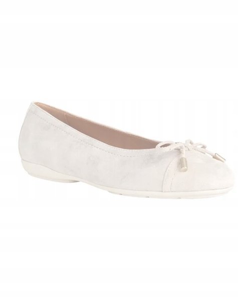 GEOX BALERINY SZARE WSUWANE BŁYSZCZĄCE 36 ŻNL