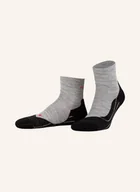Skarpetki damskie - Falke Skarpety Trekkingowe tk5 Wander Wool Short Z Wełny Merino grau - miniaturka - grafika 1