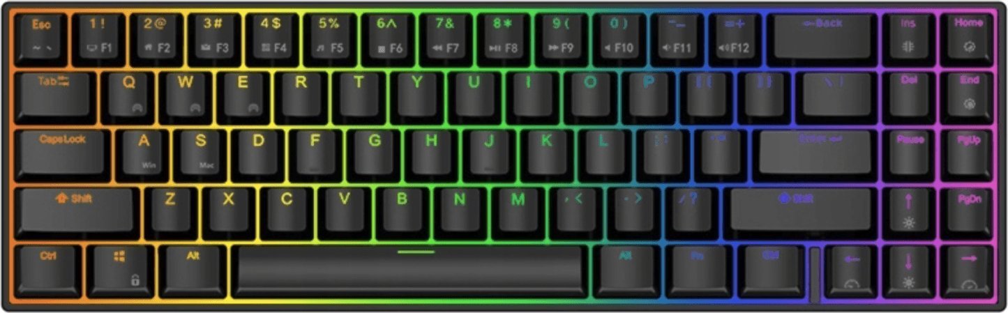 Royal Kludge KLAWIATURA MECHANICZNA 65% 70% RK71 RED HOTSWAP BLACK 312932183218