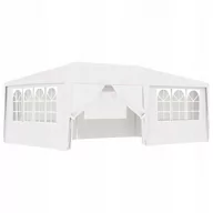 Pawilony ogrodowe - vidaXL Namiot imprezowy ze ściankami, 4x6 m, biały, 90 g/m - miniaturka - grafika 1