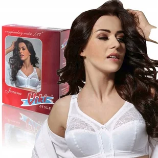 ﻿Biustonosz Viki 577 Joanna sexy miękki biały 105G - Biustonosze - miniaturka - grafika 1