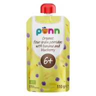 Desery dla dzieci - SALVEST PÕNN BIO Banan z jagodami i płatkami zbóż, 110 g - miniaturka - grafika 1
