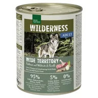 Mokra karma dla psów - REAL NATURE WILDERNESS Adult Zając polny z dziką kaczką i pstrągiem Wide Territory 24x800 g - miniaturka - grafika 1