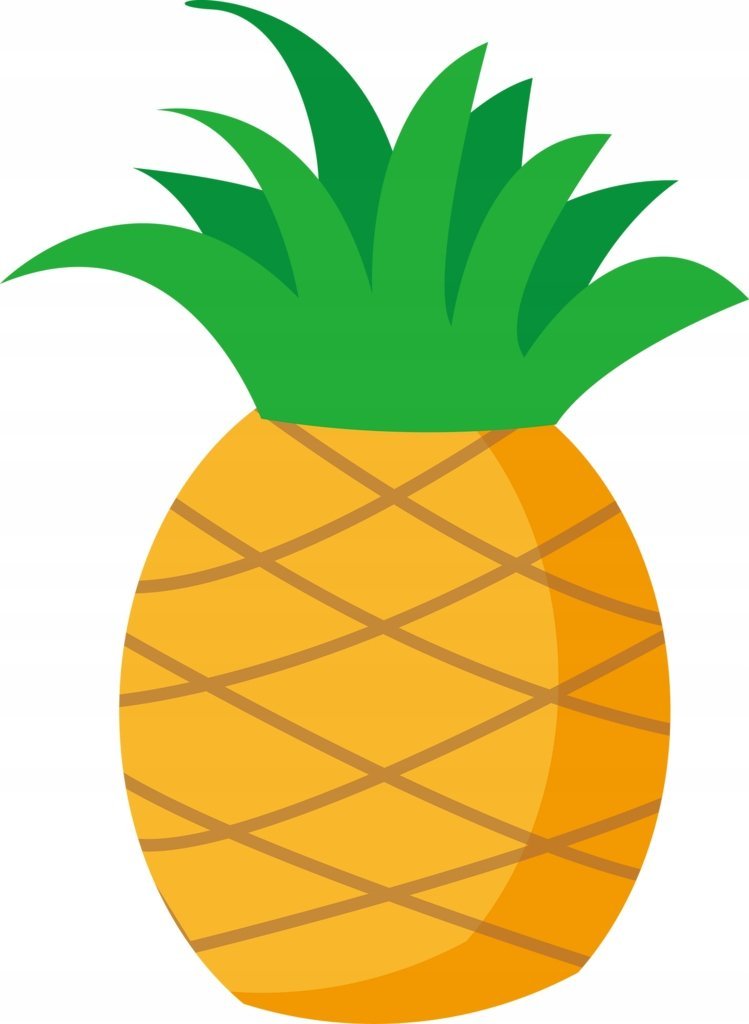 Naklejka Uv Wypukła Ozdobna DTF UV Aplikacja Ananas Owoc
