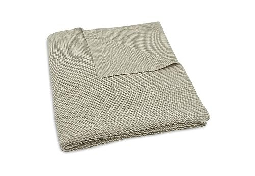 Kocyk dla niemowląt 100x150 cm Basic oliwkowy Jollein