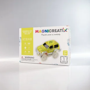 Klocki Magnetyczne SAMOCHÓD WYŚCIGOWY ŻÓŁTY MAGNICREATIX - Klocki Klocki Magnetyczne SAMOCHÓD WYŚCIGOWY ŻÓŁTY MAGNICREATIX - Klocki - miniaturka - grafika 1