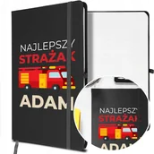 Notesy i bloczki - NOTES A5 z Gumką Prezent dla STRAŻAKA Twoje IMIĘ - miniaturka - grafika 1