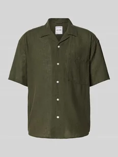 Koszula casualowa o kroju relaxed fit z rękawem o dł. 1/2 model ‘CAIDEN’ - Koszule męskie - miniaturka - grafika 1