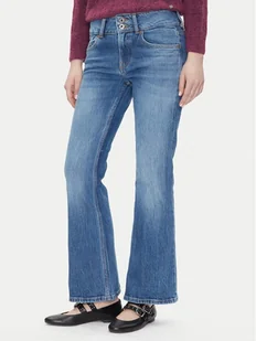 Pepe Jeans Jeansy PL204877 Niebieski Flare Fit - Spodnie damskie - miniaturka - grafika 1