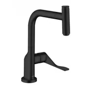 Baterie kuchenne - AXOR 39864670  Citterio Jednouchwytowa bateria kuchenna 230 z wyci?gan? wylewk? czarny matowy - miniaturka - grafika 1