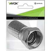 Inne akcesoria audio-wideo - Wtyk sat "F" 6,8mm+ uszczelka LB0032 Vayox (opakowanie 2szt) - miniaturka - grafika 1