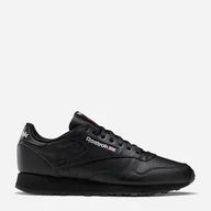 Buty sportowe męskie - Męskie buty sportowe Reebok Classic Leather 100008494 50 (15US) 33 cm Czarne (4065419128055) - miniaturka - grafika 1