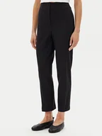 Spodnie damskie - Calvin Klein Spodnie materiałowe LV044B690G Czarny Slim Fit - miniaturka - grafika 1