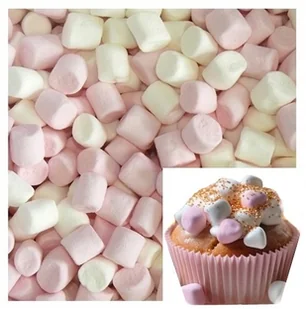 POSYPKA CUKROWA na tort PIANKI MARSHMALLOW dekoracje urodzinowe OZDOBY 15g - Dodatki do ciast w proszku - miniaturka - grafika 1