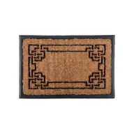 Wycieraczki - Wycieraczka gumowo-kokosowa Walker 60 x 40 cm wzorek brązowy - miniaturka - grafika 1