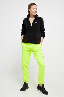 Spodnie damskie - DKNY spodnie damskie kolor zielony z nadrukiem - - grafika 1