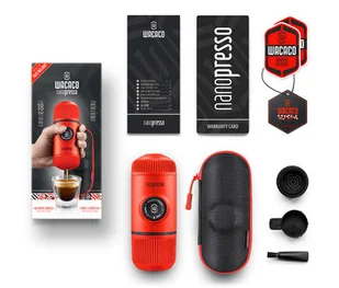 WACACO Wacaco Nanopresso Elements Lava Red + Etui 6883-uniw - Zaparzacze i kawiarki - miniaturka - grafika 2