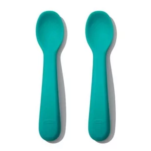 Oxo, Zestaw łyżeczek silikonowych, Teal, 6m+ - Sztućce dla dzieci - miniaturka - grafika 1