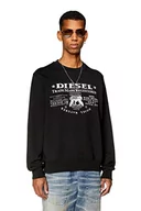 Bluzy męskie - Diesel Męska bluza z okrągłym dekoltem, 900-0 Lat, M - miniaturka - grafika 1