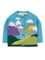 Swetry damskie - Frugi Kardigan "Reva" ze wzorem - miniaturka - grafika 1