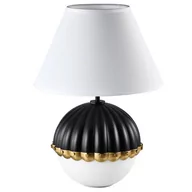 Lampy stojące - CosmoLight Pralines lampa stołowa 1-punktowa czarna/złota T01275BK - miniaturka - grafika 1