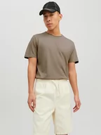 Koszulki męskie - Jack & Jones Koszulka w kolorze jasnobrązowym - miniaturka - grafika 1
