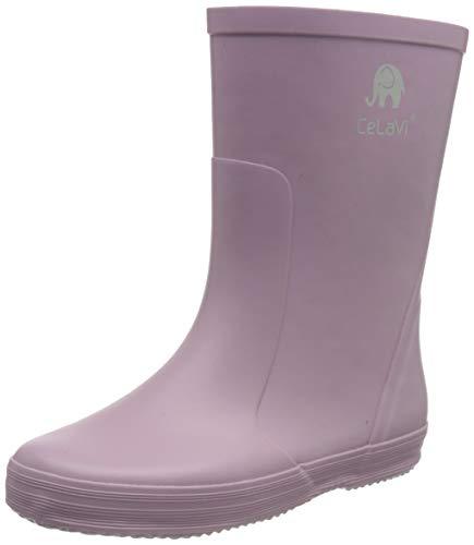 Celavi Unisex dziecięce kalosze Basic Wellies-Solid, Mauve Shadow - 20 EU