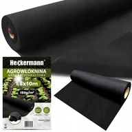 Agrowłókniny - AGROTKANINA AGROWŁÓKNINA MATA ANTYCHWASTOWA CZARNA UV 3% 1,6x10m 150g/m2 - miniaturka - grafika 1