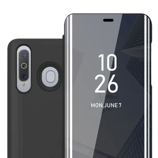 Pokrowiec Do Samsung Galaxy A8s w Etui CZARNY TURMALIN Case Cover Obudowa Ochronny Cadorabo - Etui i futerały do telefonów - miniaturka - grafika 1