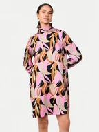 Sukienki - YAS Sukienka codzienna Cilea 26035391 Szary Relaxed Fit - miniaturka - grafika 1