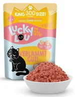 Mokra karma dla kotów - Lucky Lou Lifestage Adult Drób i jagnięcina saszetka 300g - miniaturka - grafika 1