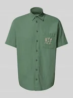 Koszule męskie - Koszula casualowa o kroju slim fit z wyhaftowanymi detalami model ‘APOLLO’ - miniaturka - grafika 1